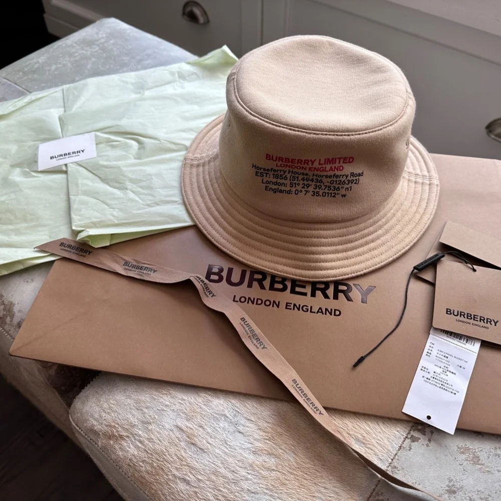 Burberry Cotton Bucket Hat - Picture 5 of 6